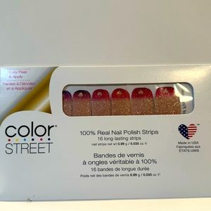 Work of fine Heart a pink and purple gradient on a glitter background.